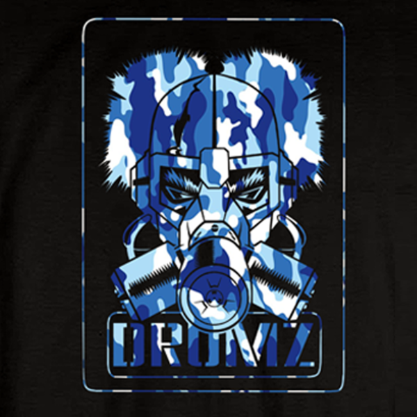 Blue Camo GasMask ZOOM