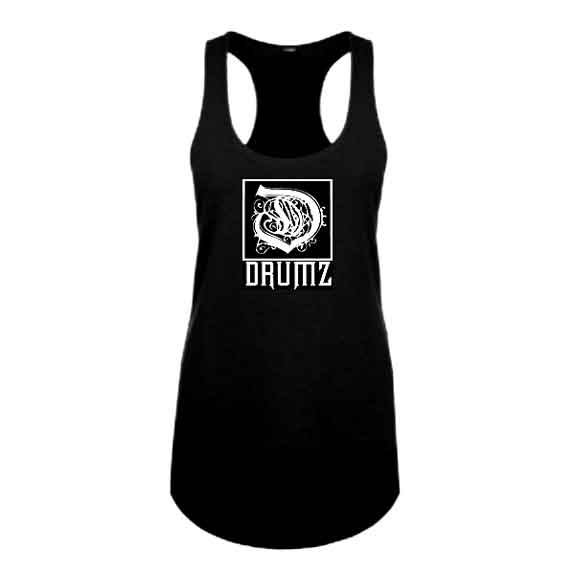 White CLASSIC ROYAL LOGO racerback tank